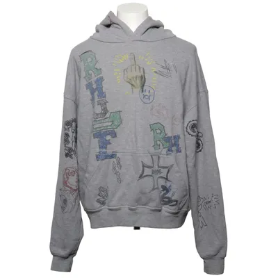Hoodie (Gray, Multicolored) from Rhude Cotton