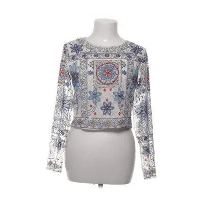 Blus (Vit, Blå, Flerfärgad) från Zara Woman Polyester, Viskos
