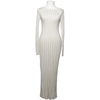 Maxikjole (Beige, Hvid) fra Dagmar Nylon, Viscose
