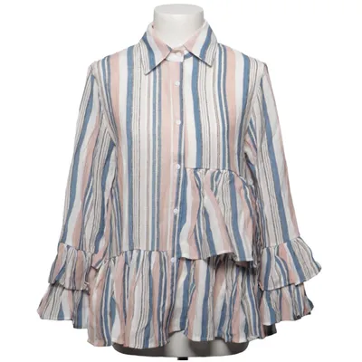 Blouse (Bleu, Blanc, Marron) de Luzabelle Coton, Polyester