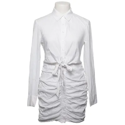 Robe chemise (Front Knot Gathering Shirt Dress) de Donna Romina x NA-KD Coton, Élasthane, Polyamide