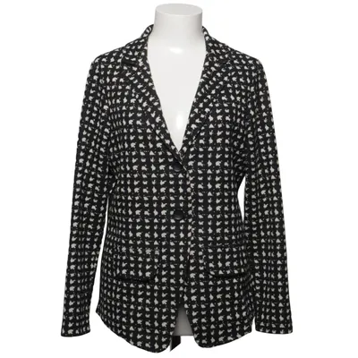 Blazer (Black, White) from Sani Blu Cotton, Elastane, Polyester