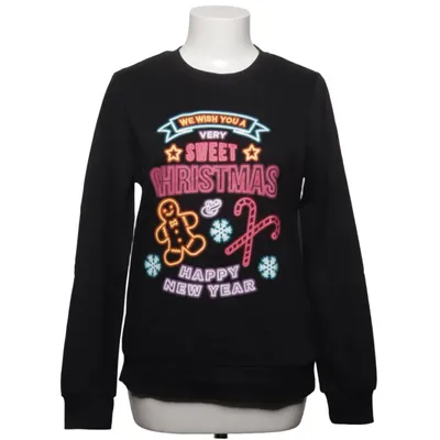 Julesweater (Sort, Flerfarvet) fra Up Fashion Bomuld, Polyester