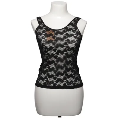 Tanktop  (Sort) fra H&M Elastan, Polyamid