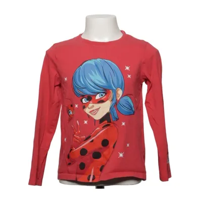 T-shirt à manches longues (Rouge, Multicolore) de Miraculous Coton