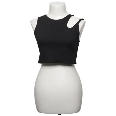 Crop top (Noir) de H&M Move Élasthane, Polyester