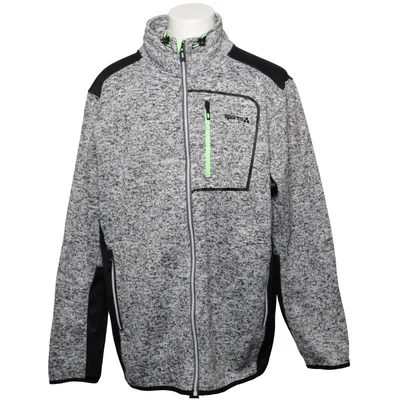 Fleece jacket (Gray, Black) from Sports Polyester