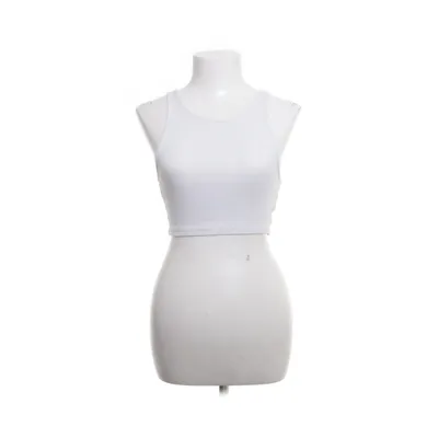 Crop top (Wit) van Zara Katoen, Elastaan