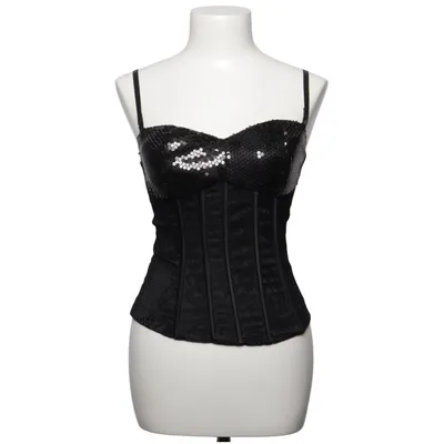 Corset (Noir) de Blind Date Casual Coton, Élasthane, Polyester