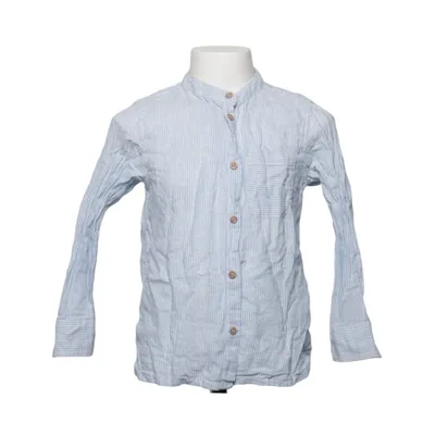 Skjorta (Blå, Vit) från Lindex Bomull, Linne