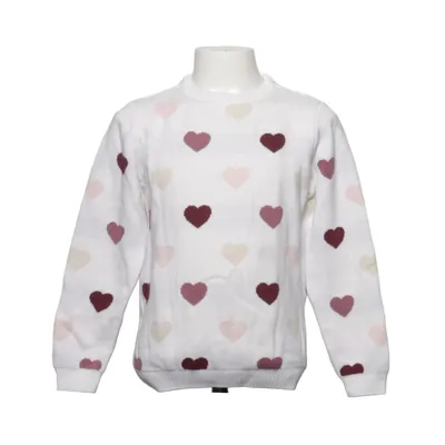 Sweater (White, Red, Pink) from Dopo Dopo Girls Acrylic, Cotton
