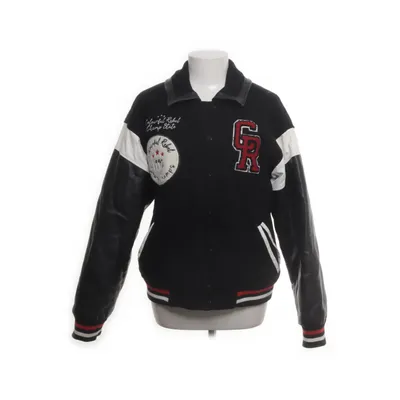 Collegejacka (Svart, Flerfärgad) från Colourful Rebel Polyuretan, Ull, Viskos, Återvunnen polyester