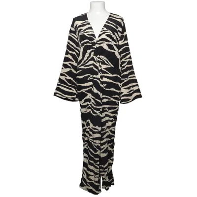 Kleid (Beige, Schwarz) von H&M Polyamid, Viskose
