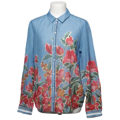 Bluse (Blau, Mehrfarbig) von Sézane Bio-Baumwolle, Seide