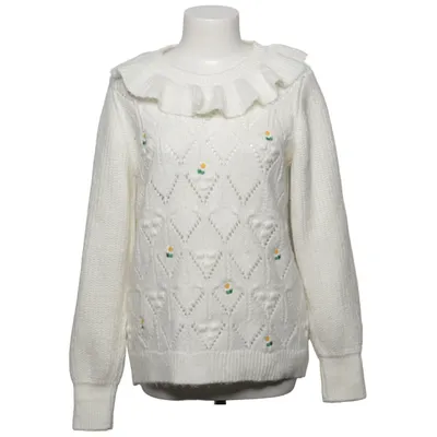 Pull-over (Blanc) de Savida Acrylique, Polyester