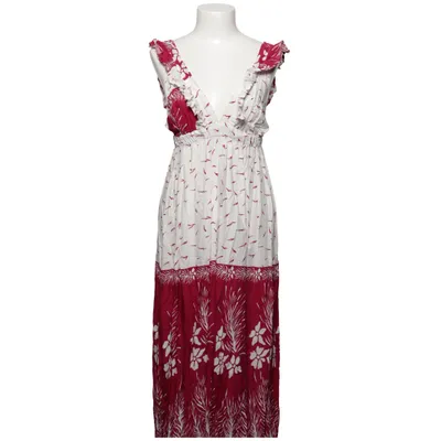 Maxi jurk (Rood, Wit) van El Shadai Viscose