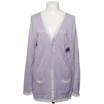Cardigan (Violet, Blanc) de Paola! Coton, Viscose
