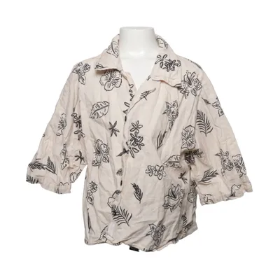 Chemise à manches courtes (Beige, Noir) de P&Co Coton, Lin