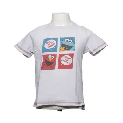 T-shirt (Hvid, Flerfarvet) fra Sesame Street Bomuld