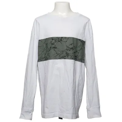 Langarmshirt (Weiß, Mehrfarbig) von H&M Basic Baumwolle, Elasthan