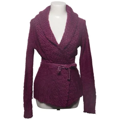 Wikkelvest (Lila) van Mango Casual Acryl, Wol