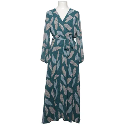 Slå-om-kjole (Grøn, Flerfarvet) fra Lilie Rose Polyester