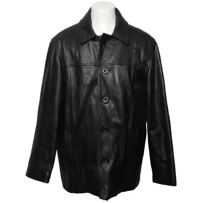 Leather jacket (Black) from J.Crew Acetate, Acrylic, Leather, Polyester, Wool