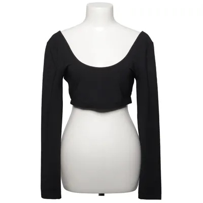 Crop Top (Schwarz) von Mango Elasthan, Polyester