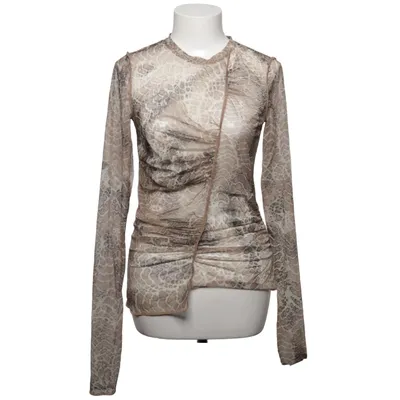 Top (Brown, White) from H&M Studio Elastane, Polyamide