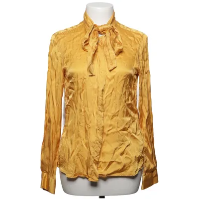 Sløjfebluse (Gul) fra The Shirt Factory Viscose