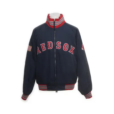 Collegejacka (Blå, Röd, Vit) från Majestic Nylon, Polyester