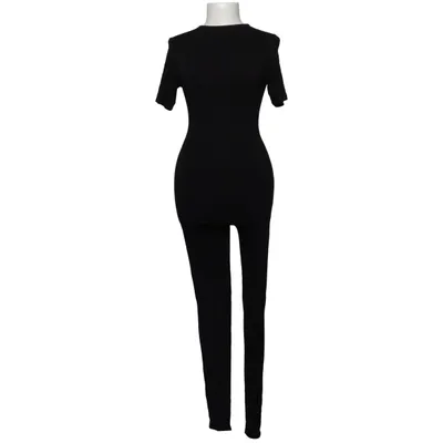 Jumpsuit (Black) from Naked Wardrobe Elastane, Viscose