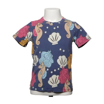 T-shirt (Blå, Flerfarvet) fra Mini Rodini Elastan, Tencel