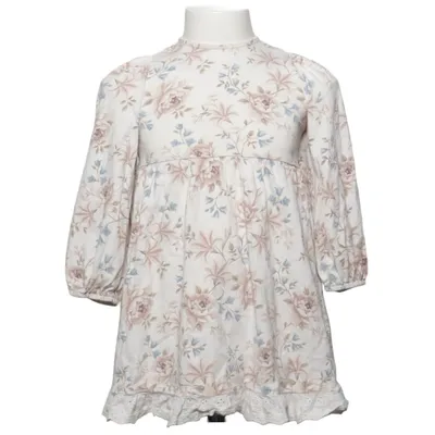 Jurk (Wit, Blauw, Bruin) van Newbie by KappAhl Katoen