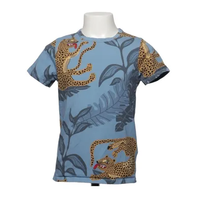 T-shirt (Bleu, Multicolore) de The Striped Cat Élasthane, Coton biologique