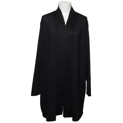 Cardigan (Sort) fra Plus Size Elastan, Polyester