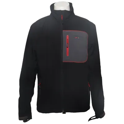 Softshelljakke (Grå, Sort, Rød) fra West Coast Polyester
