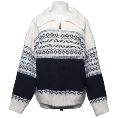 Polotröja (Blå, Vit, Flerfärgad) Mohair
