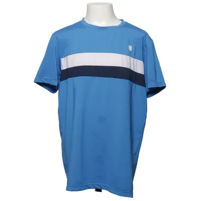 T-shirt (Blue, White) from K-Swiss Elastane, Polyester