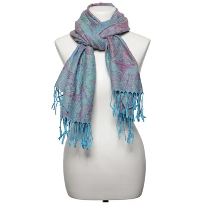 Halstørklæde (Blå, Flerfarvet) fra Pashmina