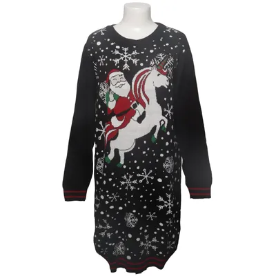 Julesweater (Sort, Flerfarvet) fra EMP
