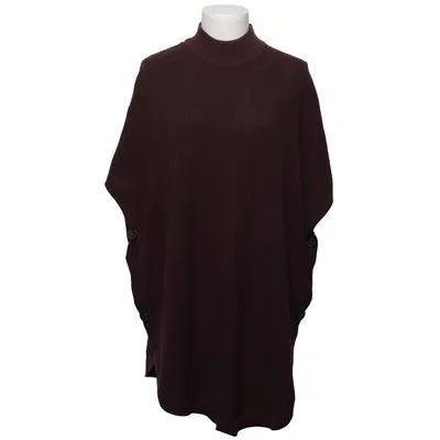 Poncho (Brown) from Zizzi Acrylic, Cotton