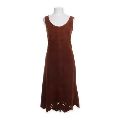 Läderklänning (Brun) från Hennes Collection by H&M Mocka, Polyester