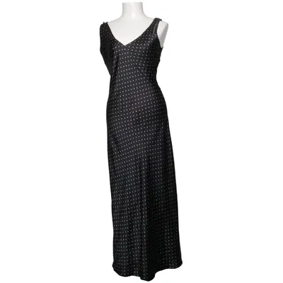 Maxi dress (Black, White) from Zara