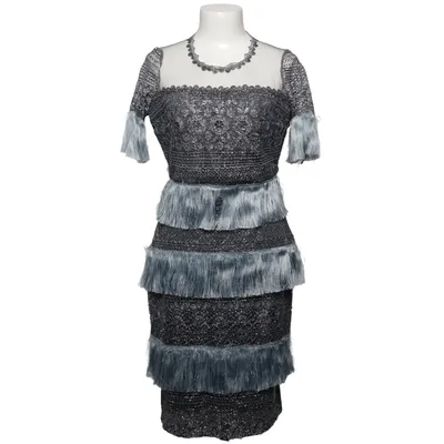 Robe de cocktail (Gris, Bleu) de Rengin Polyester