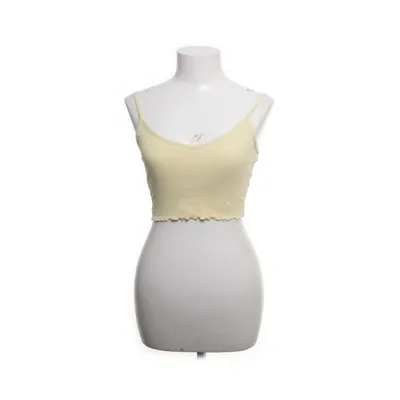 Crop top (Yellow) from Collusion Cotton, Elastane