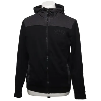 Hættetrøje (Sort, Grå) fra Hugo Boss Elastan, Polyamid, Genanvendt bomuld