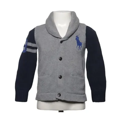 Cardigan (Gray, Blue) from Polo Ralph Lauren Cotton