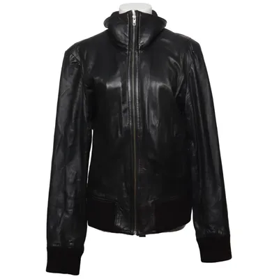 Leren jack (Zwart) van Rock'n Blue Katoen, Leer, Polyester