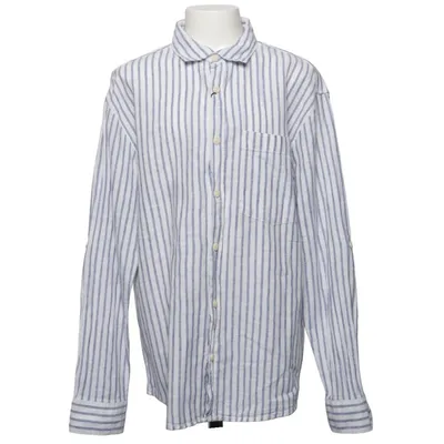 Shirt (Blue, White) from Zara Cotton